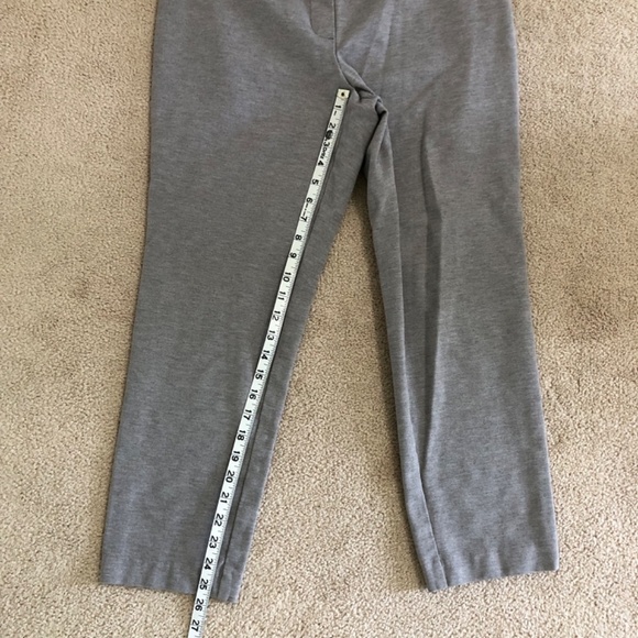 J. Jill Ponte Knit Slim Leg Ankle Pants Heather Gray MP - Picture 12 of 13